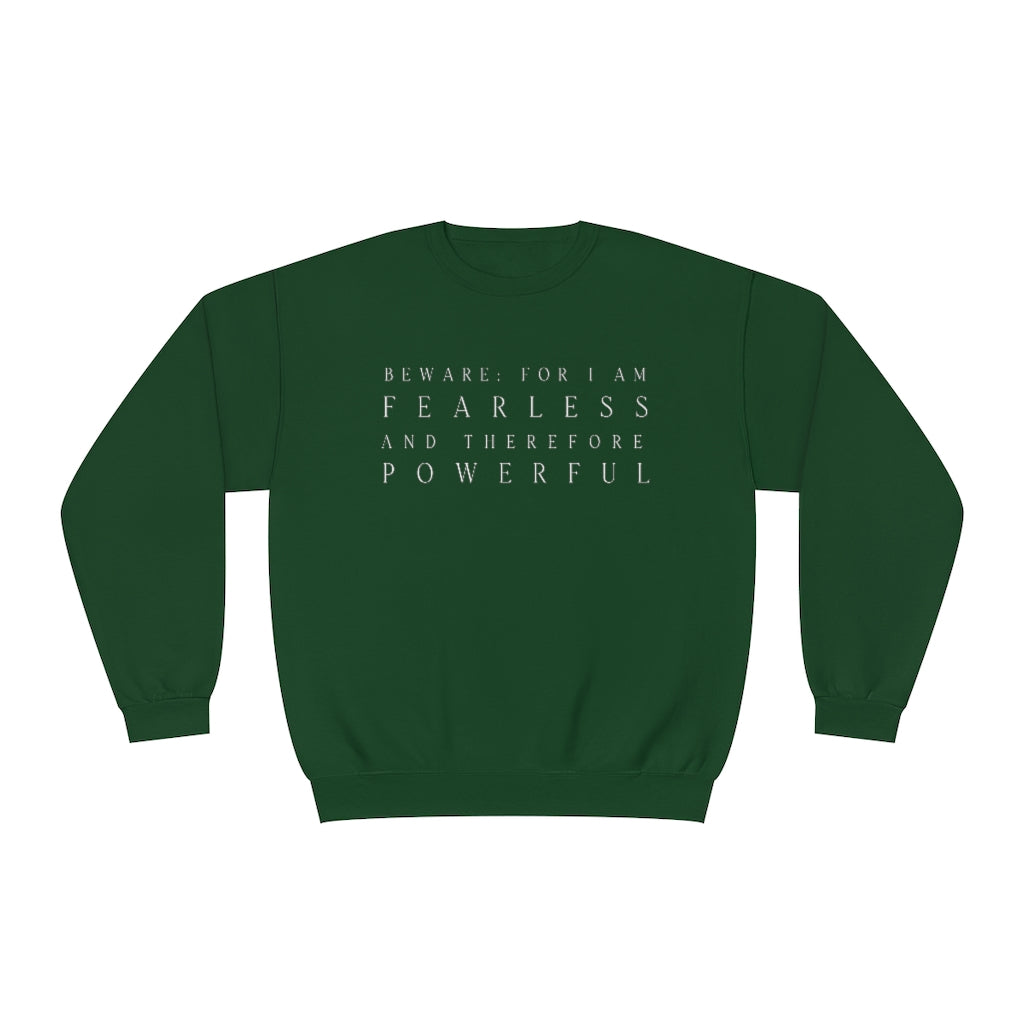 Frankenstein Fearless & Powerful Crewneck Sweatshirt