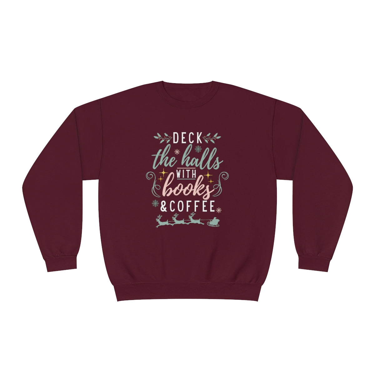 Deck with Books & Coffee Crewneck Sweatshirt