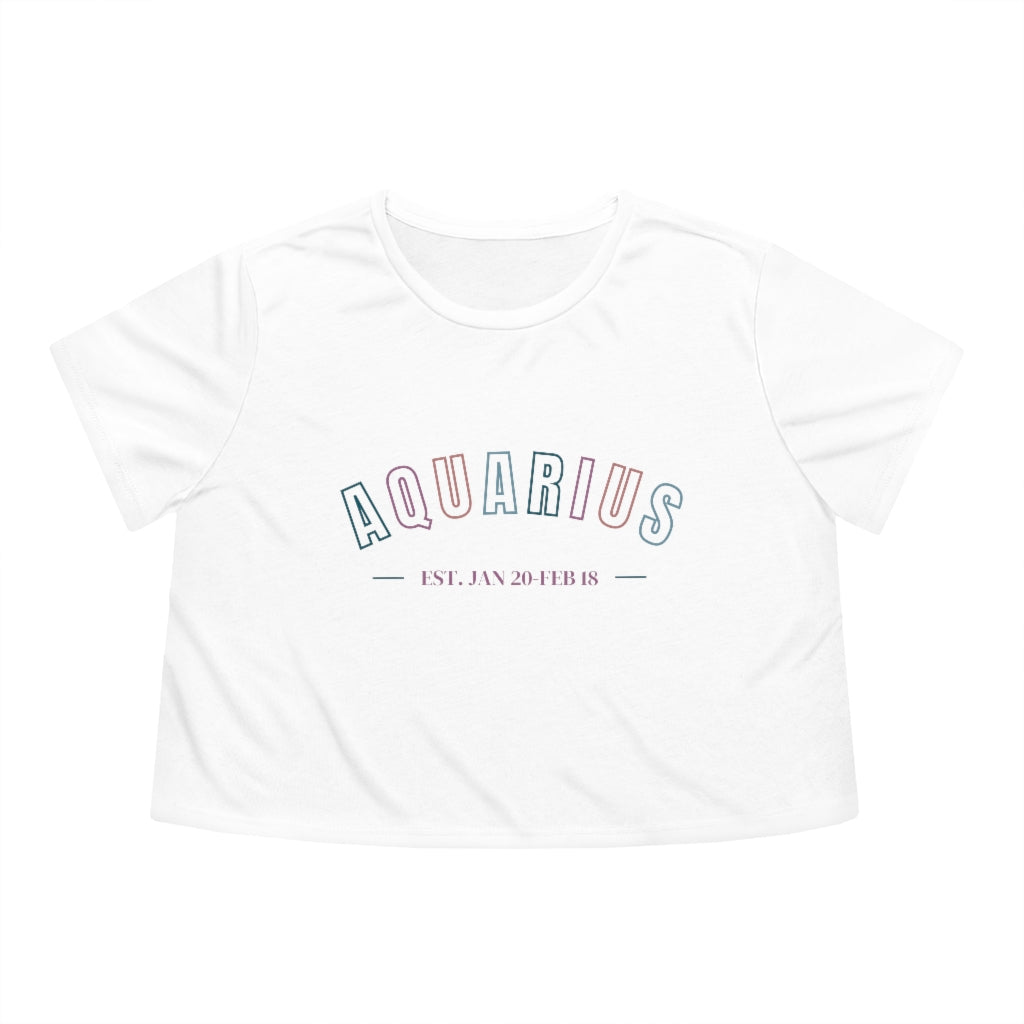 Aquarius Flowy Cropped Tee