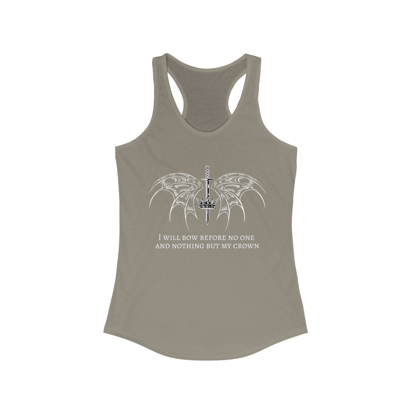 Bow to no one Racerback Tank
