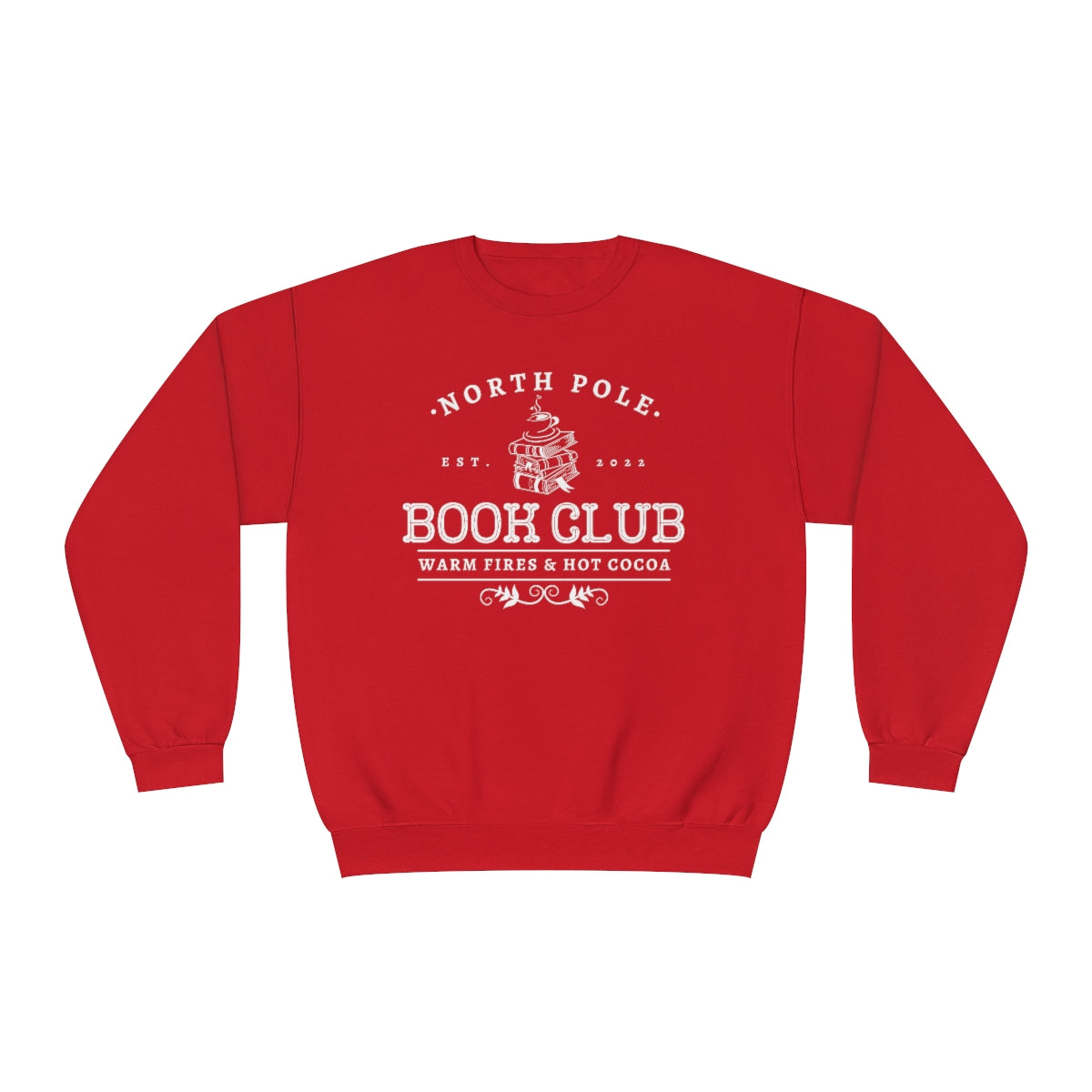B&W North Pole Book Club Crewneck Sweatshirt