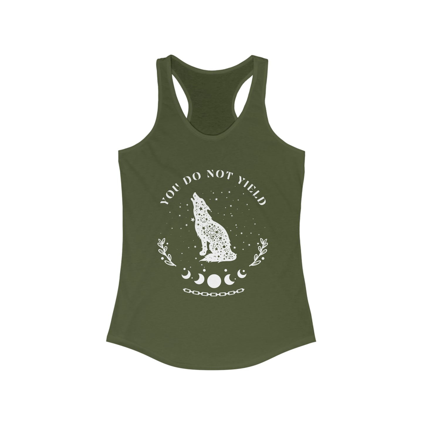 You do not yield Racerback Tank