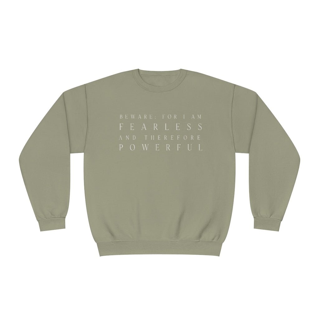 Frankenstein Fearless & Powerful Crewneck Sweatshirt
