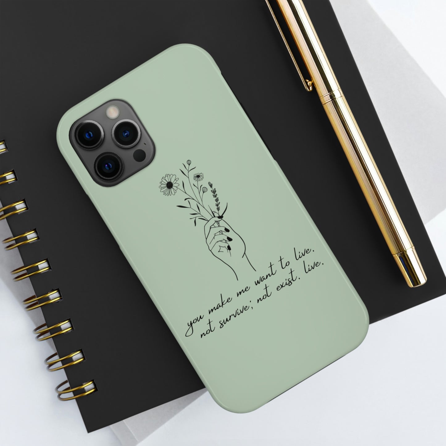 Make me want to live Phone Case