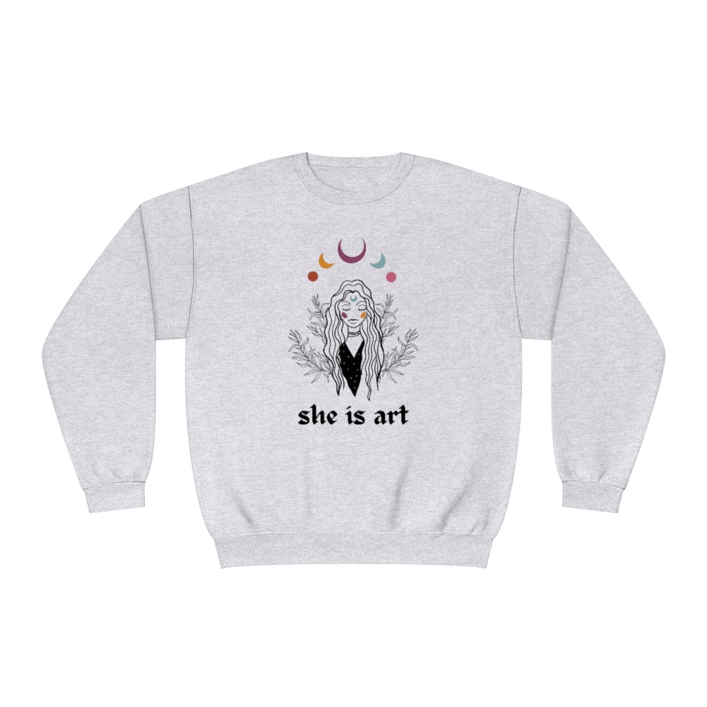 She is Art Crewneck Sweatshirt