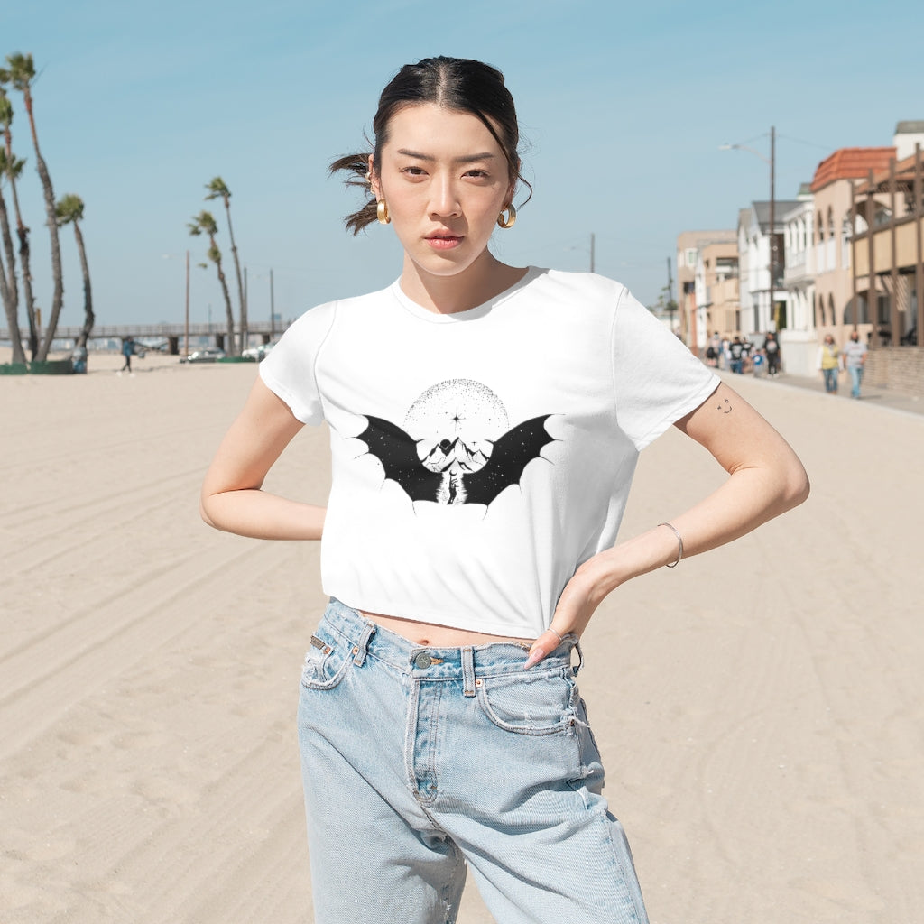 To the stars who listen Cropped Tee