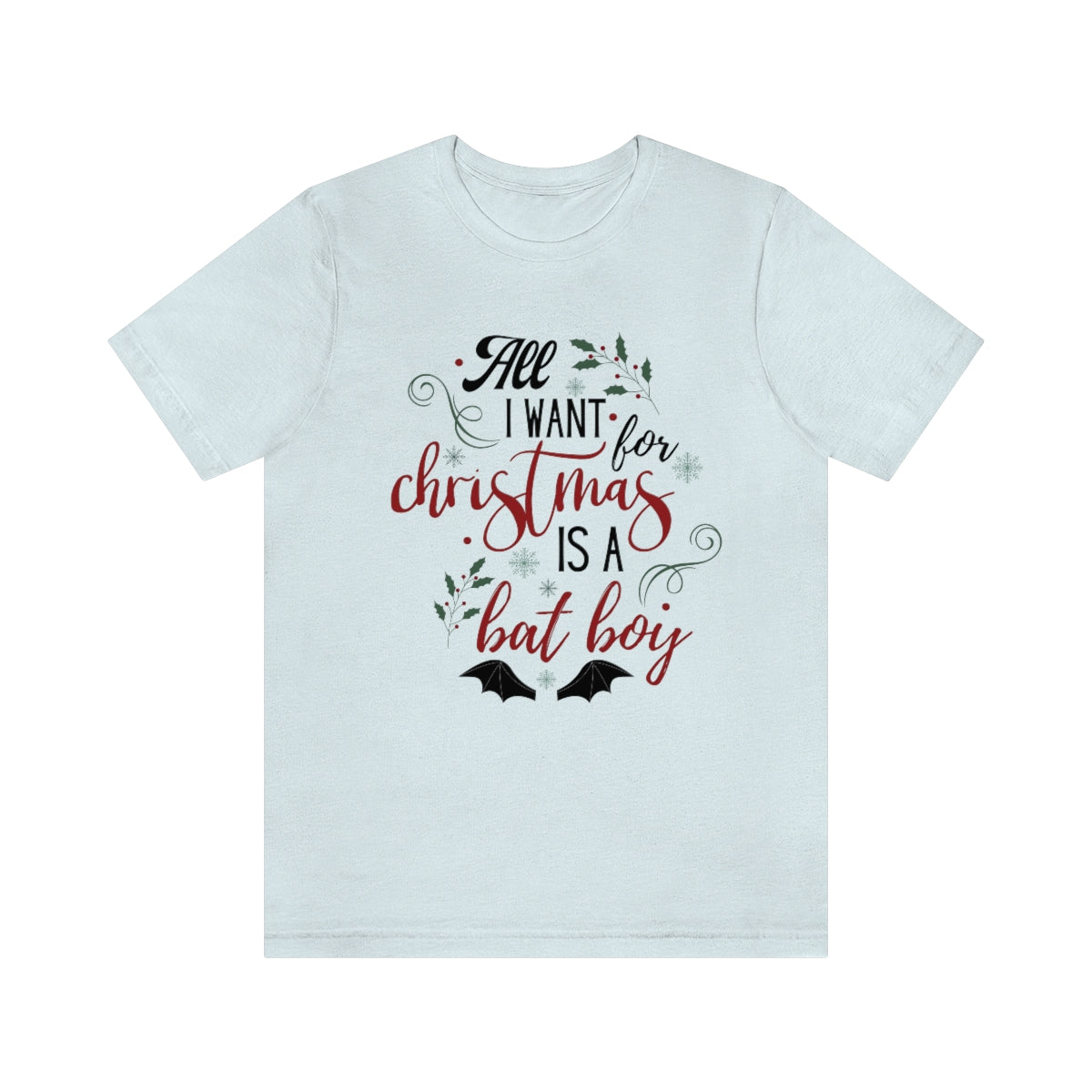 Christmas Bat Boys Short Sleeve Tee