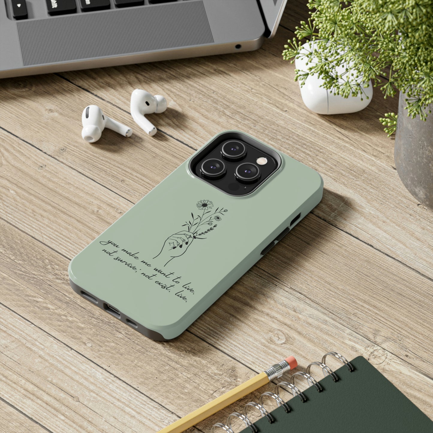 Make me want to live Phone Case