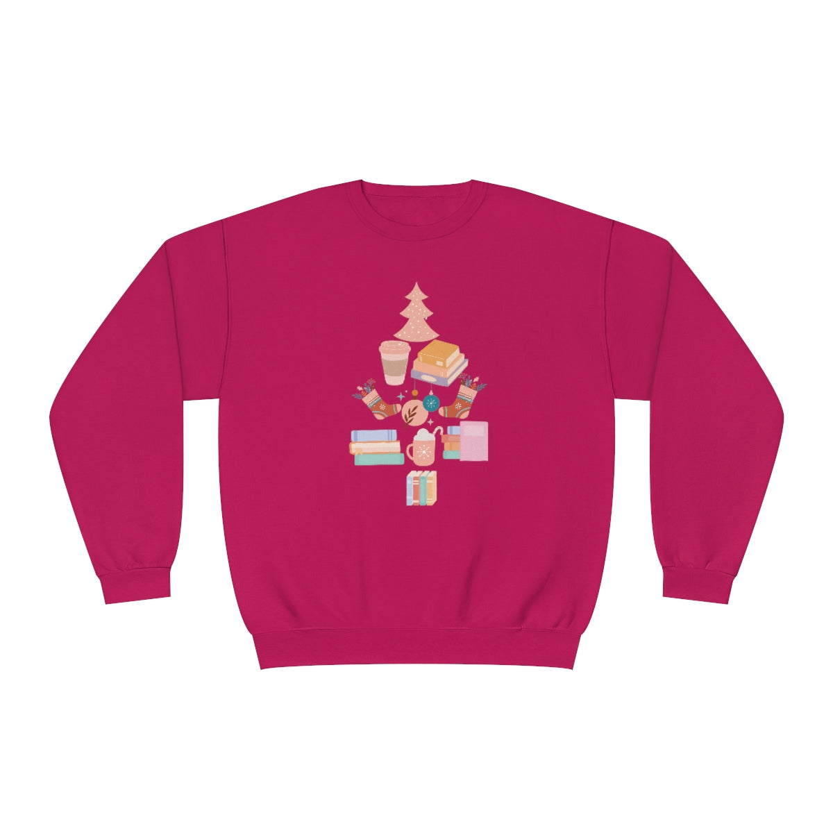 Bookish Christmas Tree Crewneck Sweatshirt