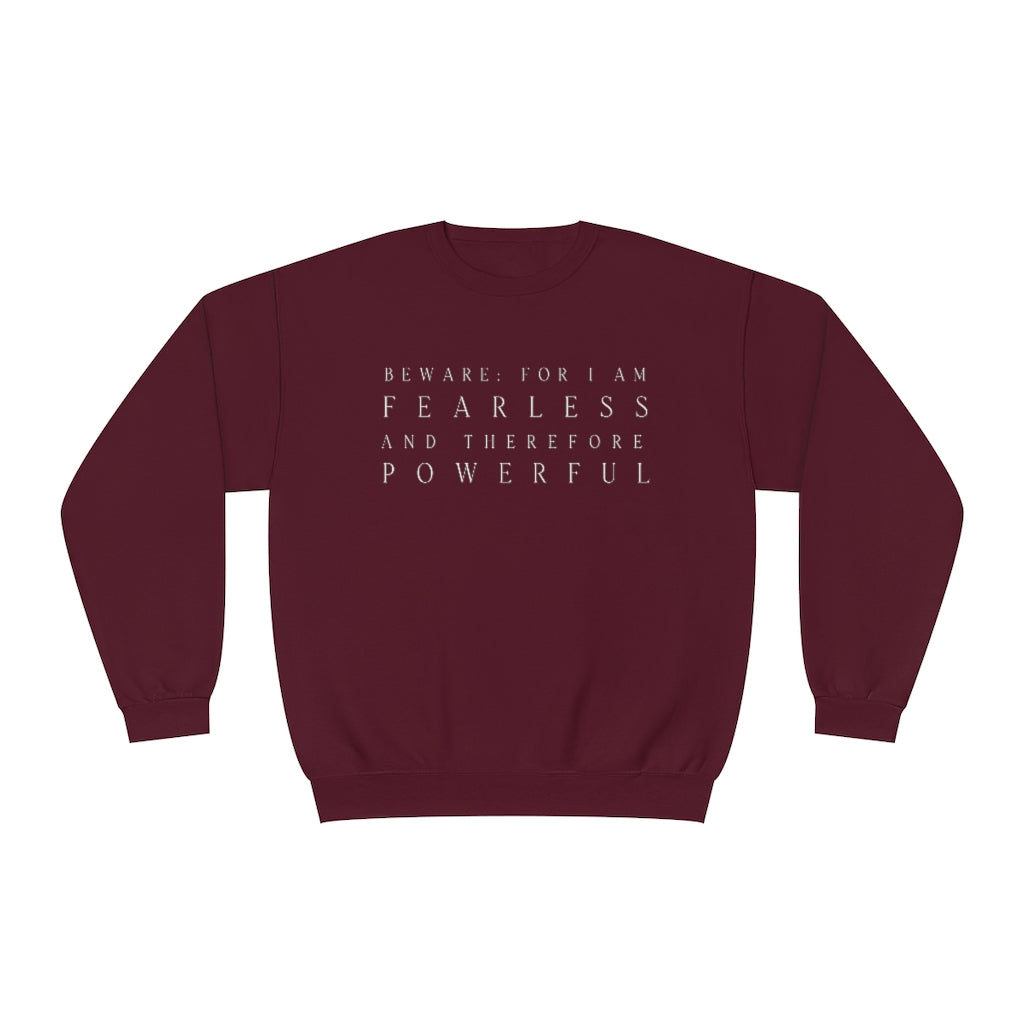 Frankenstein Fearless & Powerful Crewneck Sweatshirt