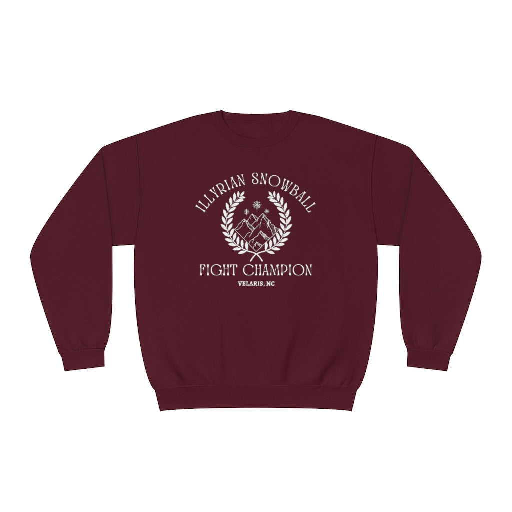 Illyrian Snowball Fight Champion Crewneck Sweatshirt