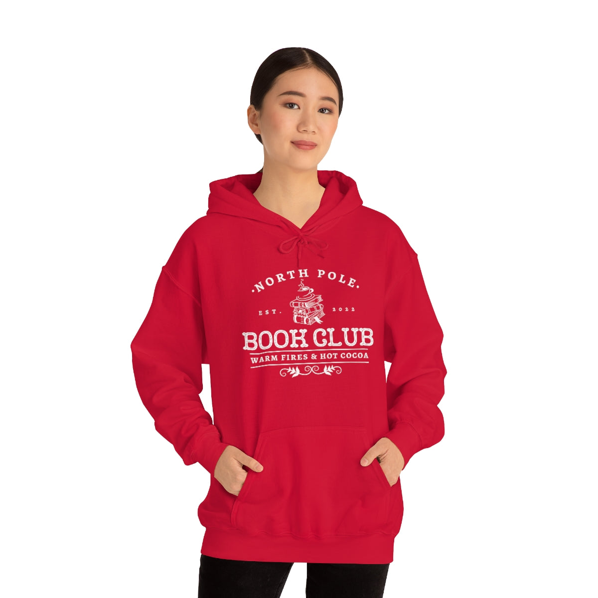 North Pole Book Club Hooded Sweatshirt
