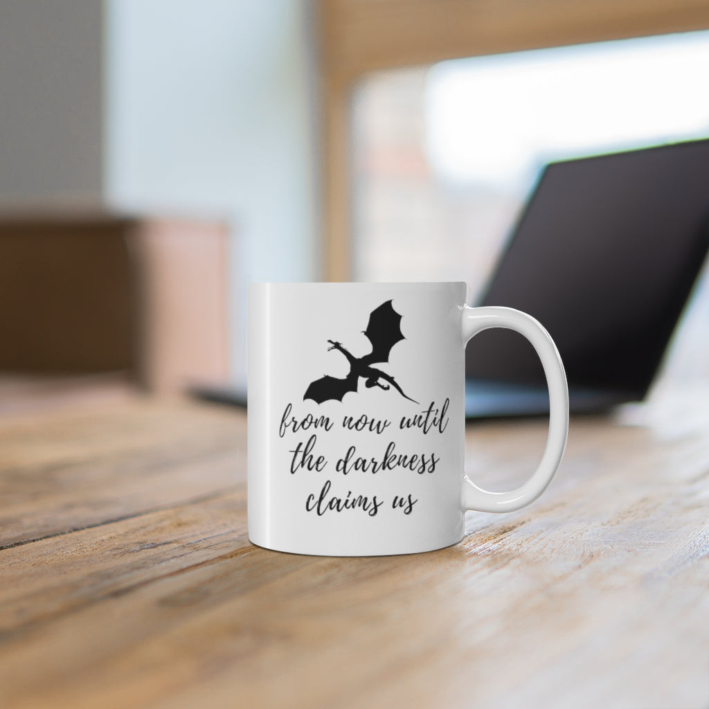 The Thirteen 'From Now Until Darkness Claims Us' Throne of Glass Mug 11oz