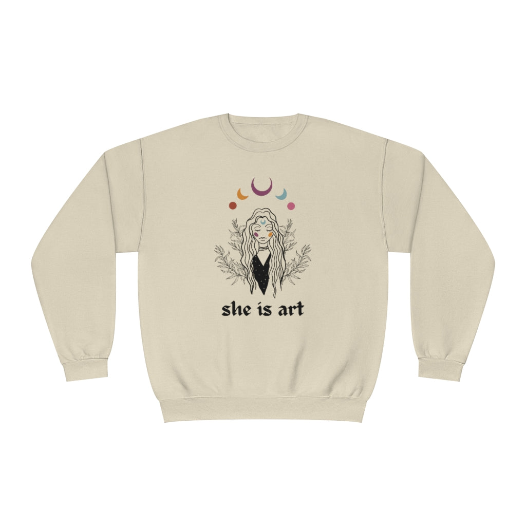 She is Art Crewneck Sweatshirt