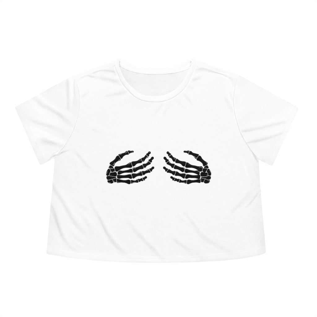 Skeleton Boob Cropped Tee