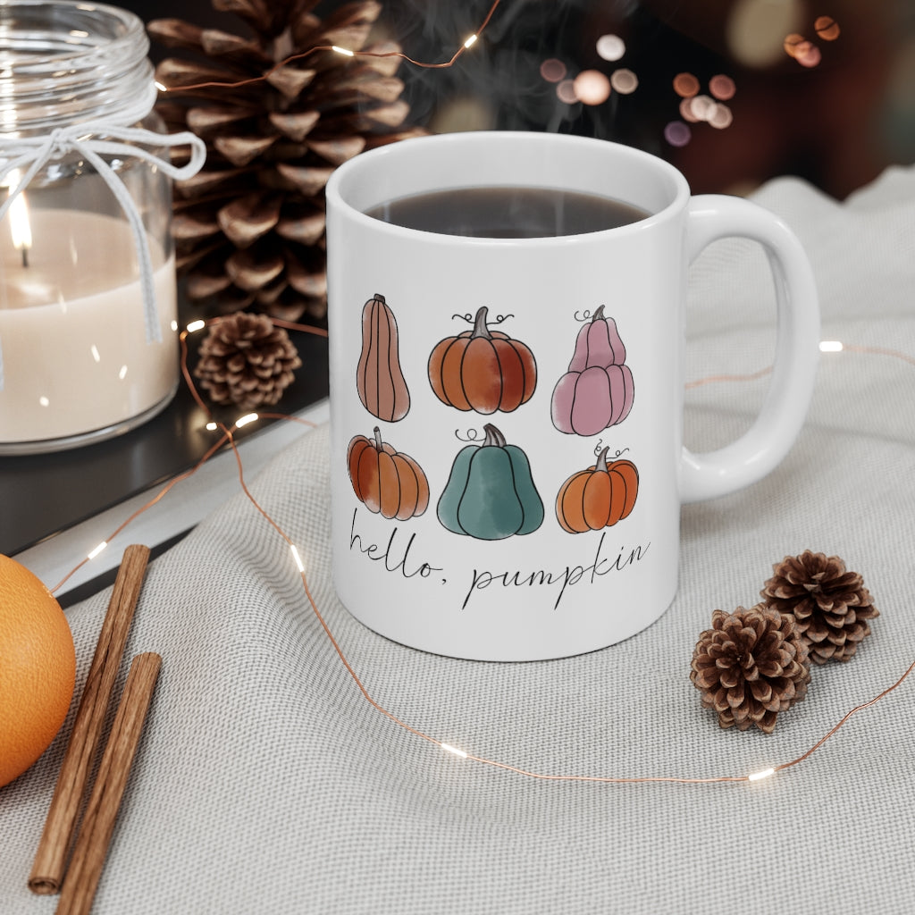 Hello Pumpkin Pastel Mug 11oz