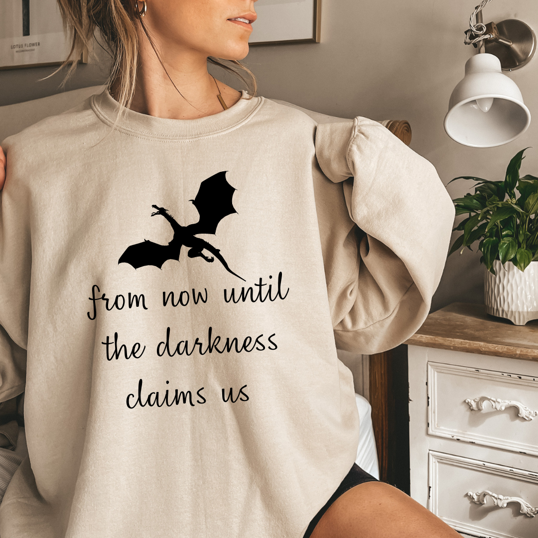 The Thirteen Darkness Claims Us Throne of Glass Crewneck Sweatshirt