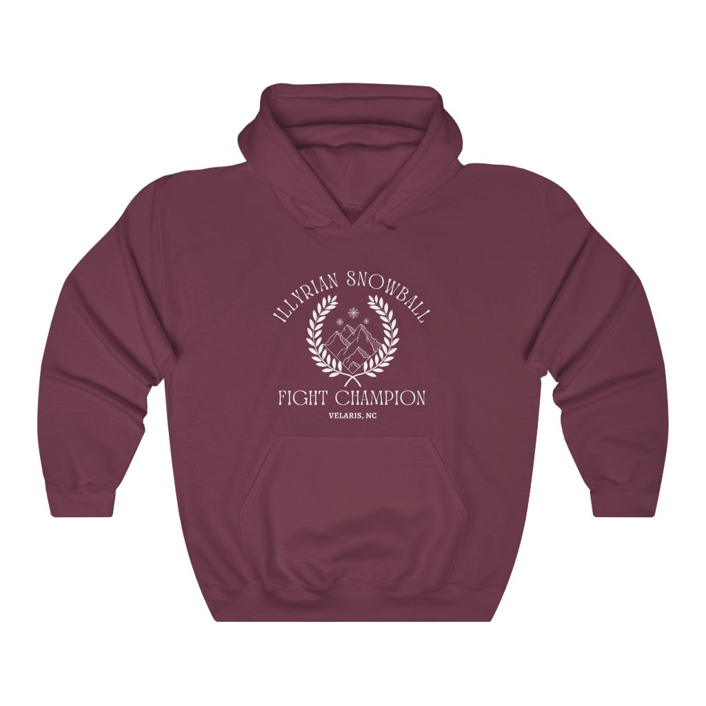 Illyrian Snowball Fight Champion ACOTAR Hooded Sweatshirt