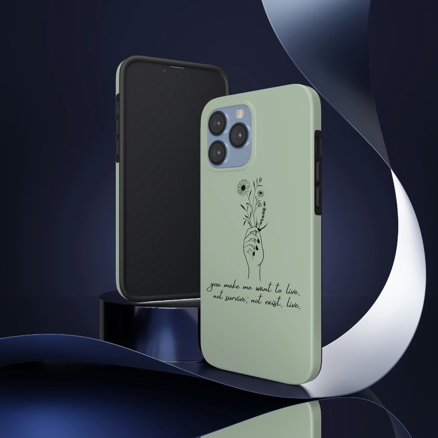 Make me want to live Phone Case