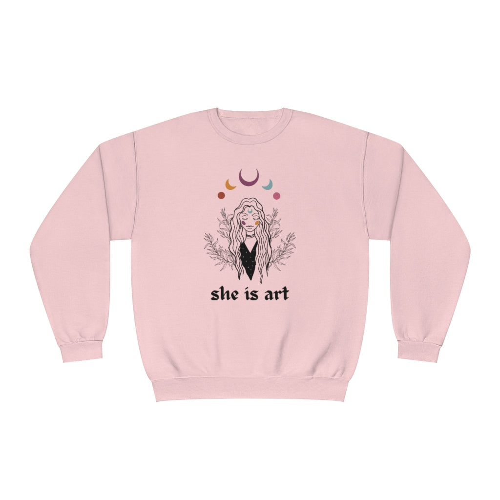 She is Art Crewneck Sweatshirt