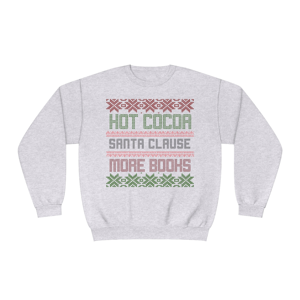 Bookish Ugly Christmas Sweater Crewneck Sweatshirt