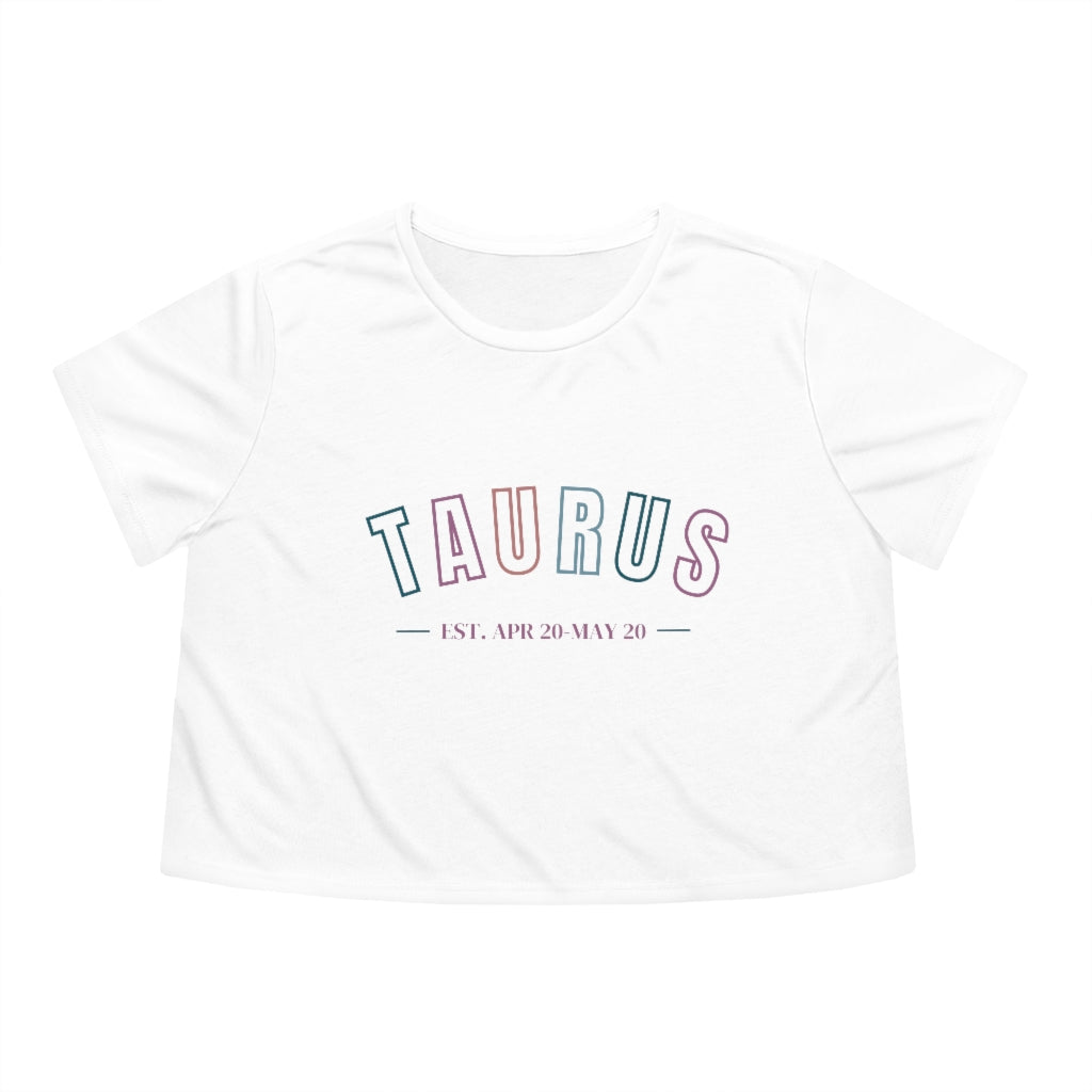 Taurus Flowy Cropped Tee