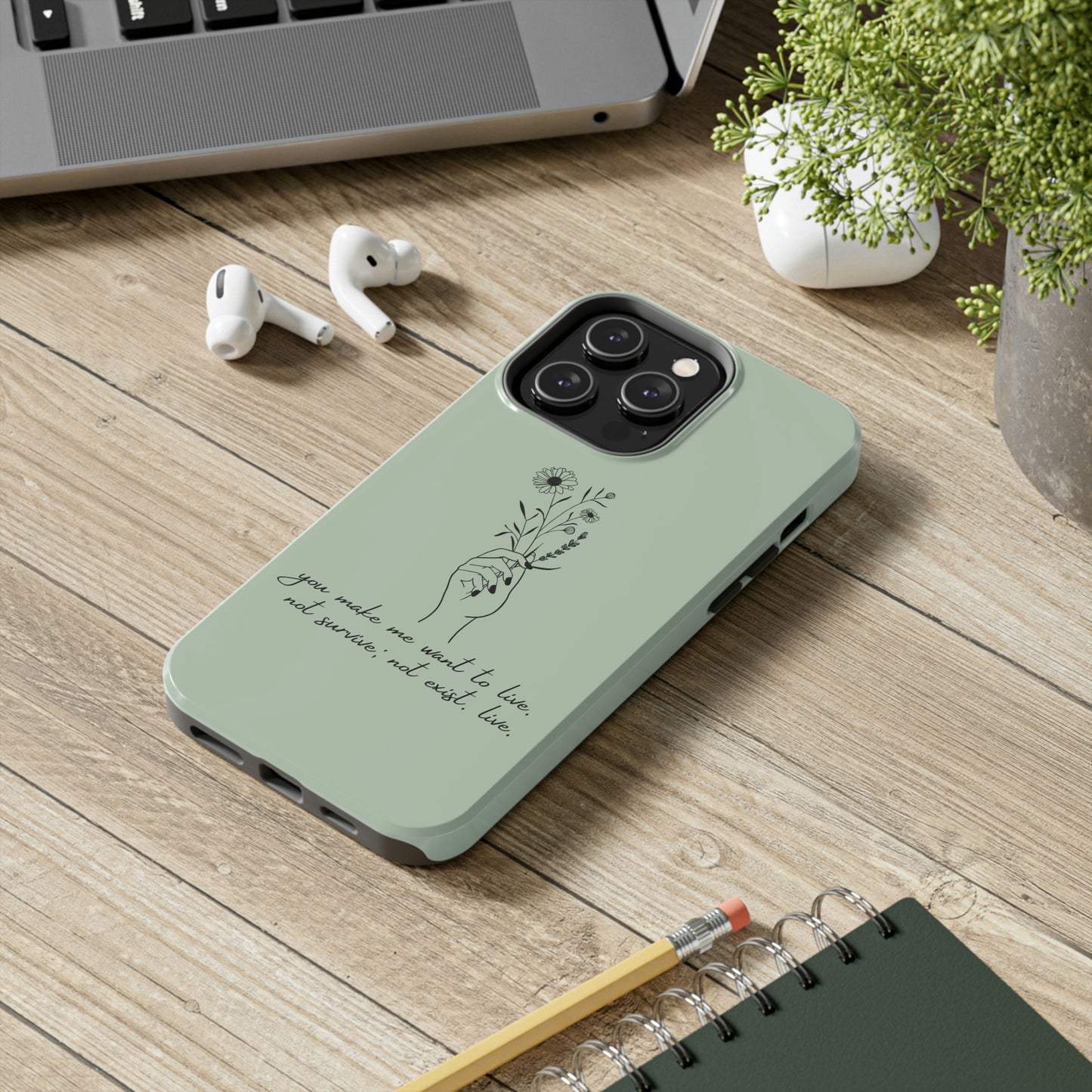 Make me want to live Phone Case