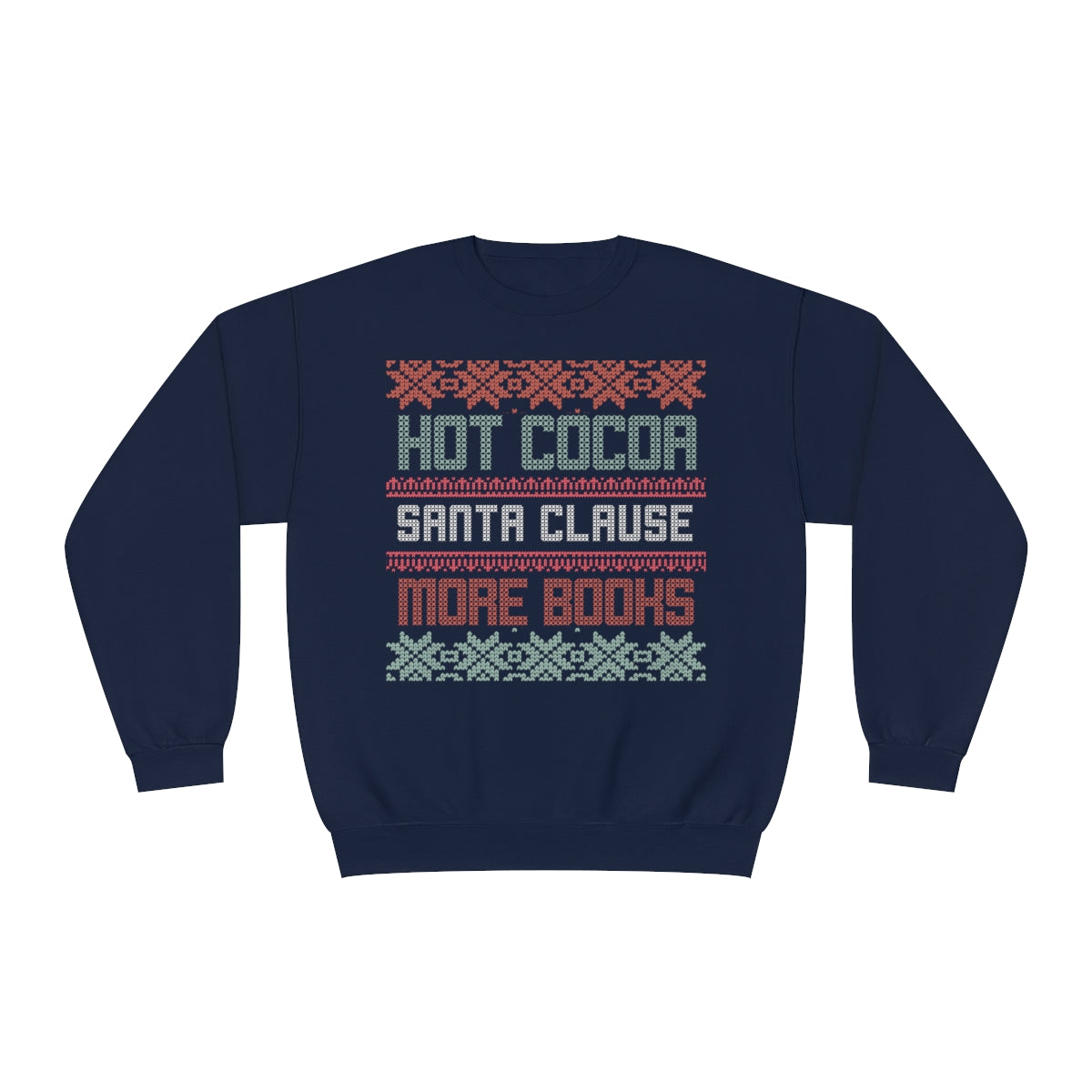 Bookish Ugly Christmas Sweater Crewneck Sweatshirt