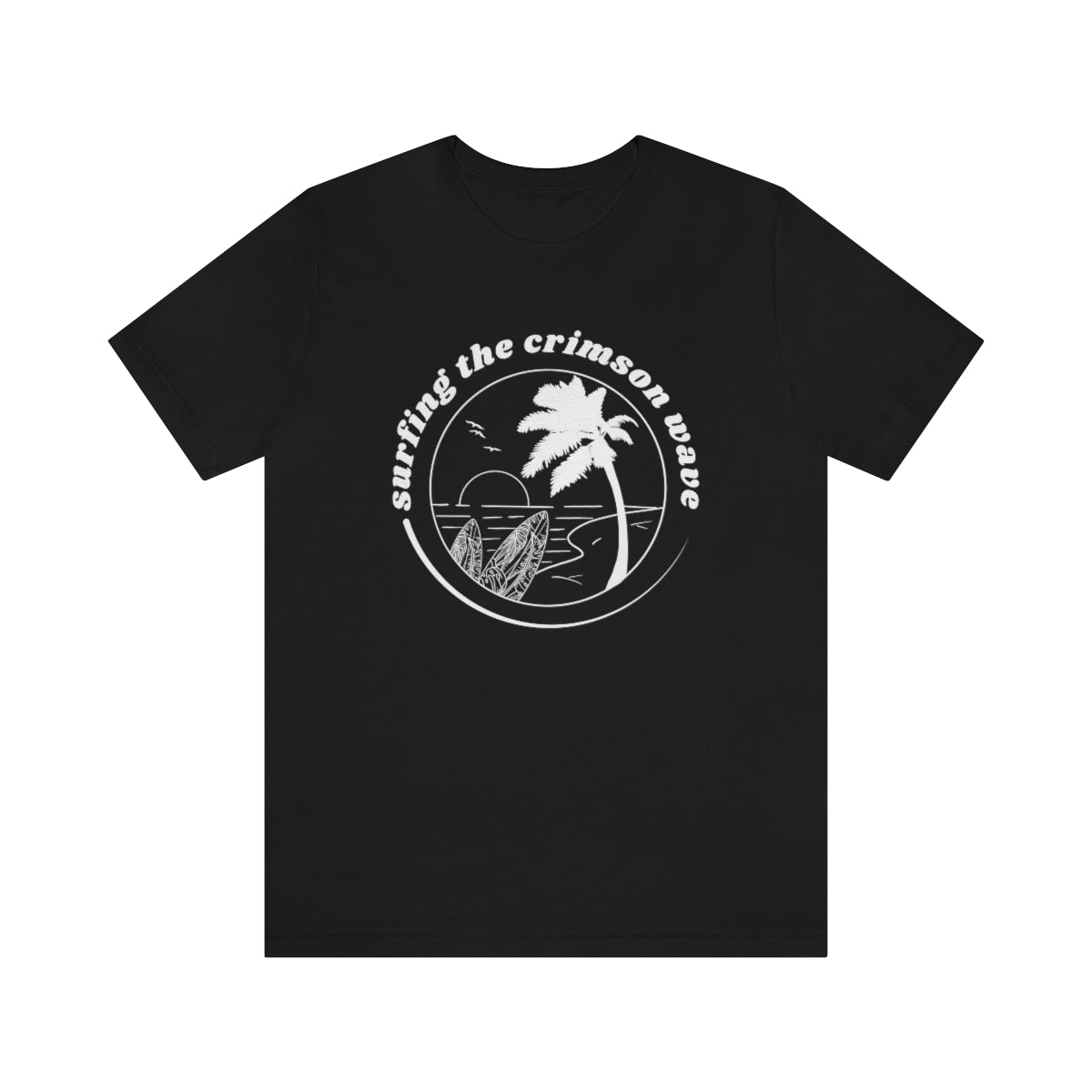 Crimson Wave Short Sleeve Tee