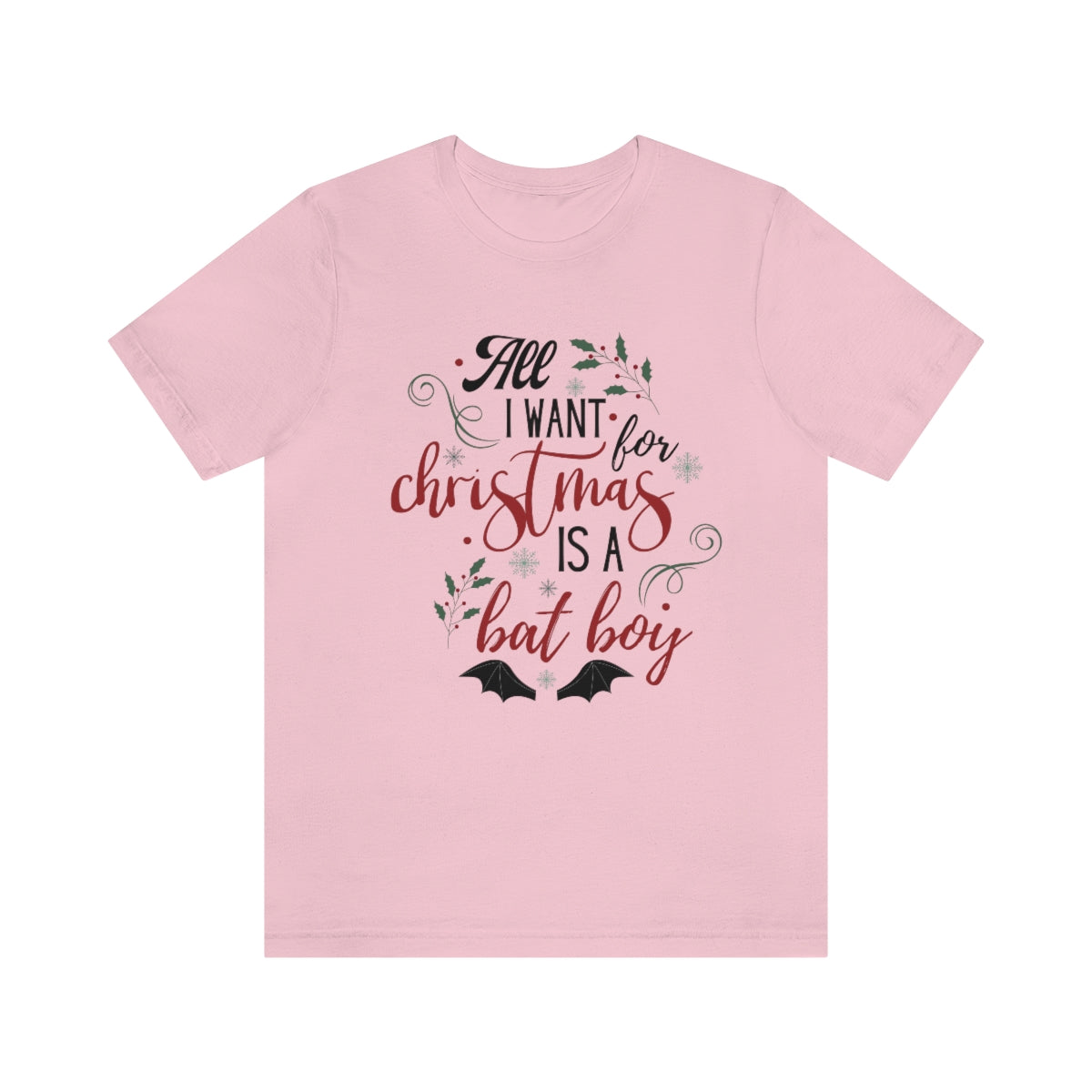 Christmas Bat Boys Short Sleeve Tee