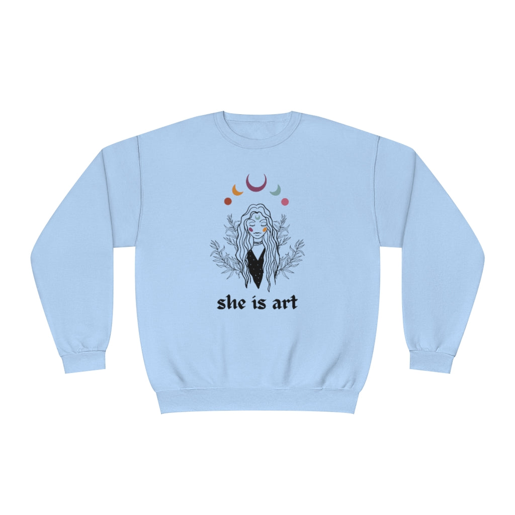 She is Art Crewneck Sweatshirt