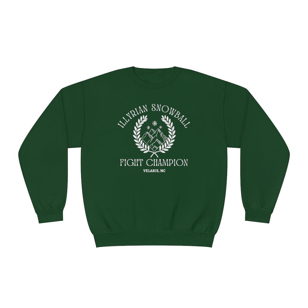 Illyrian Snowball Fight Champion Crewneck Sweatshirt