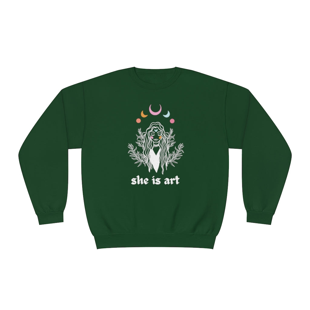 She is Art Crewneck Sweatshirt