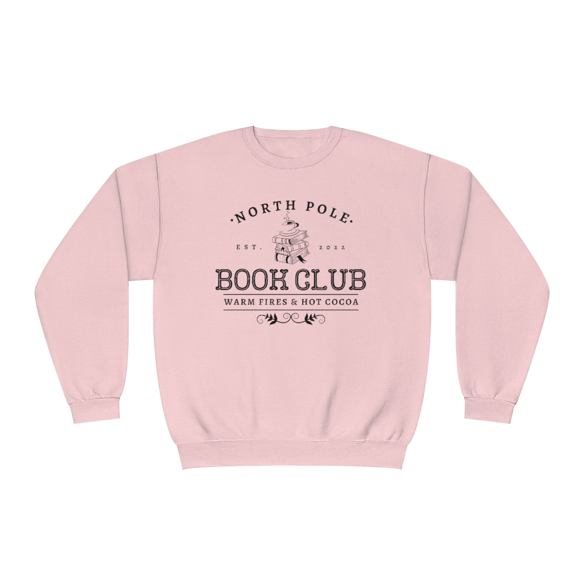 B&W North Pole Book Club Crewneck Sweatshirt