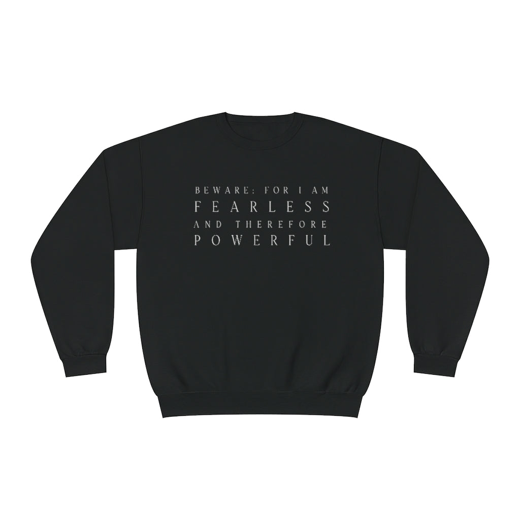 Frankenstein Fearless & Powerful Crewneck Sweatshirt