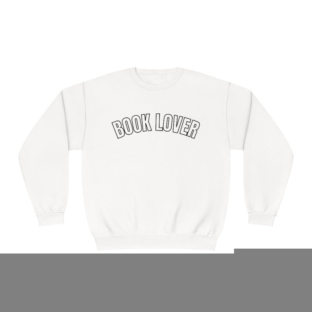 Book Lover Sweatshirt-White