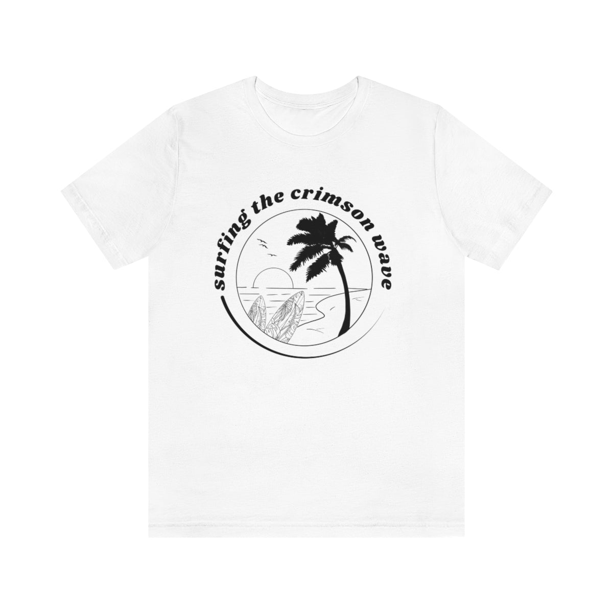 Crimson Wave Short Sleeve Tee