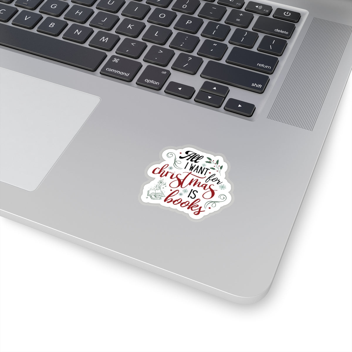 Bookish ChristmasKiss-Cut Stickers