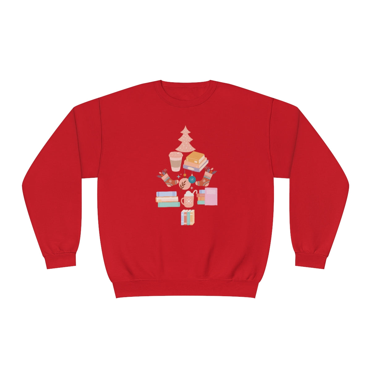 Bookish Christmas Tree Crewneck Sweatshirt