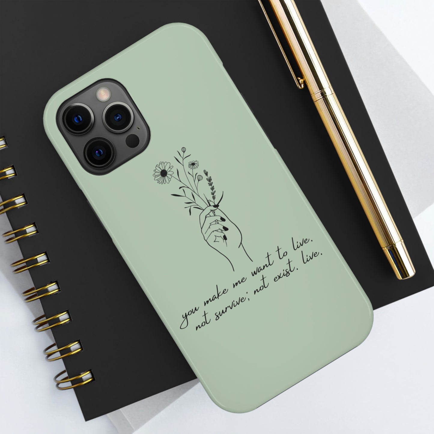 Make me want to live Phone Case