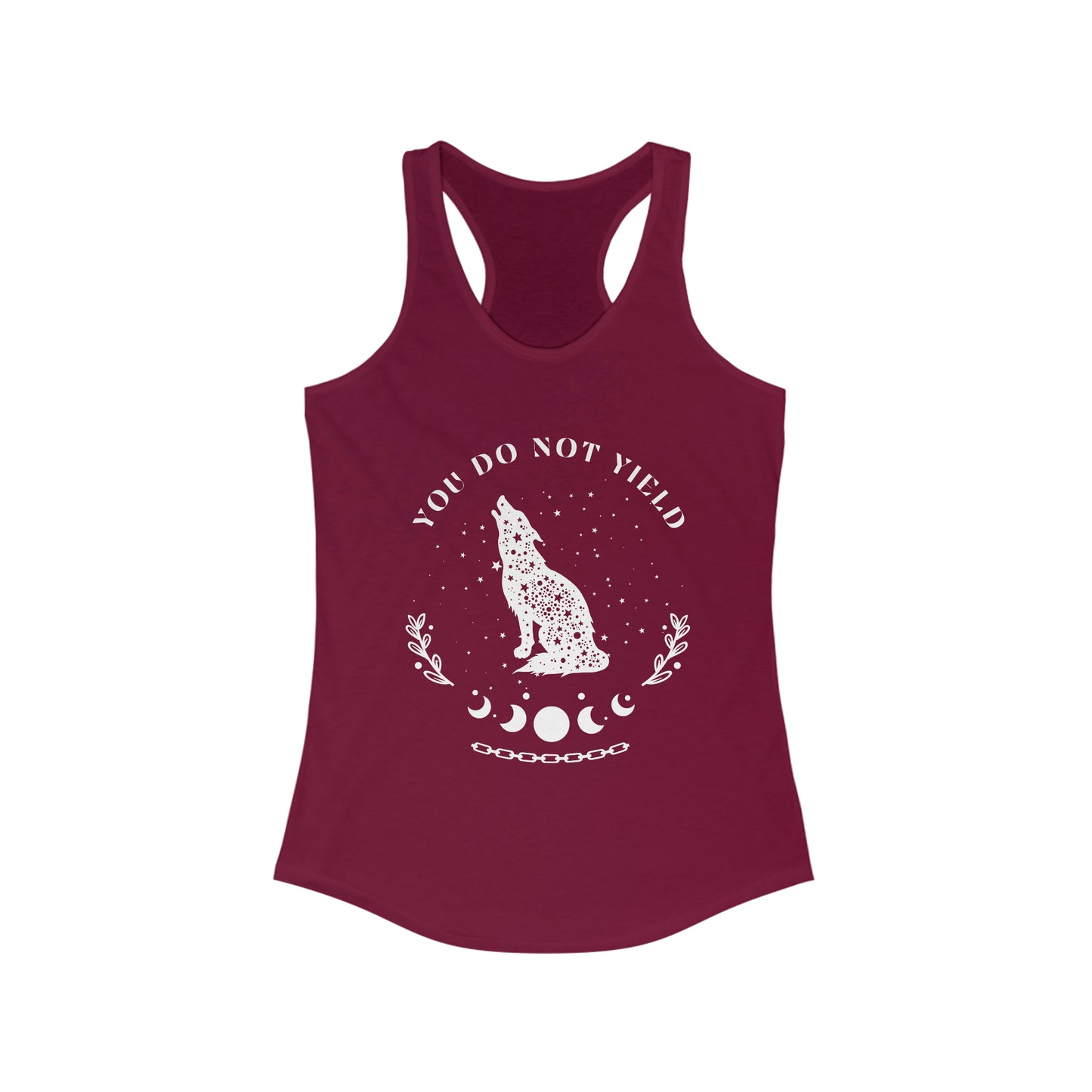 You do not yield Racerback Tank