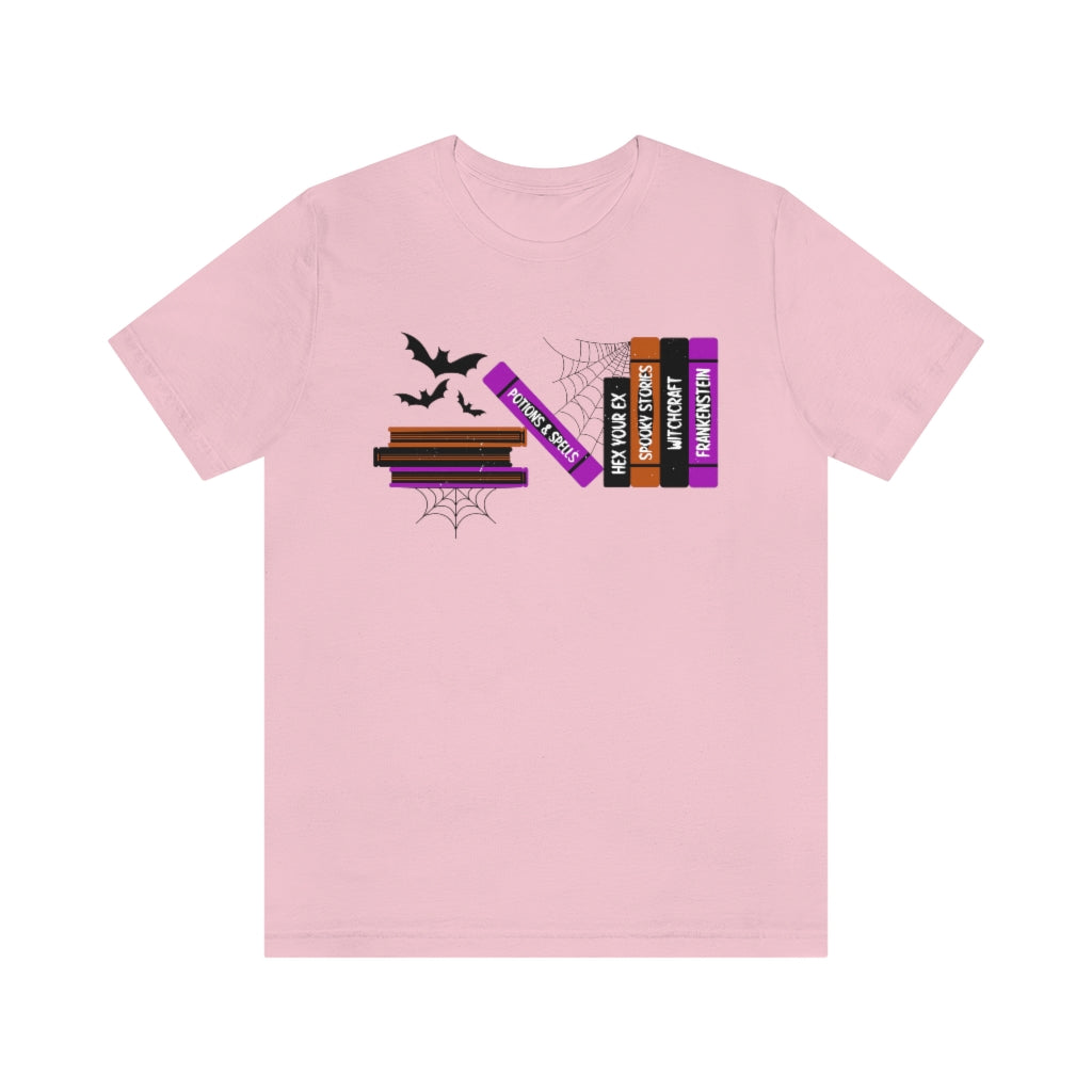 Halloween Books Short Sleeve Tee