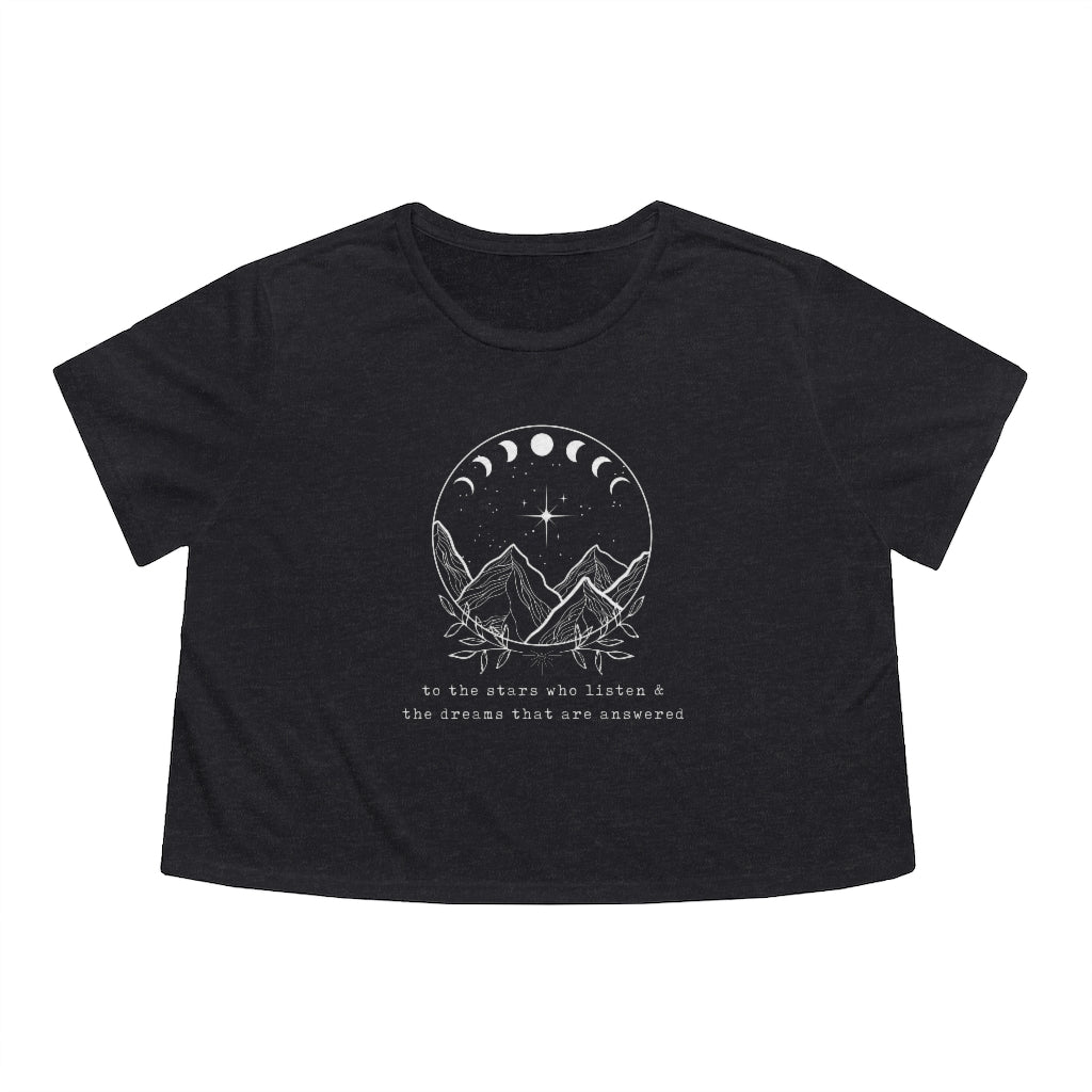 ACOTAR for the dreamers Flowy Cropped Tee