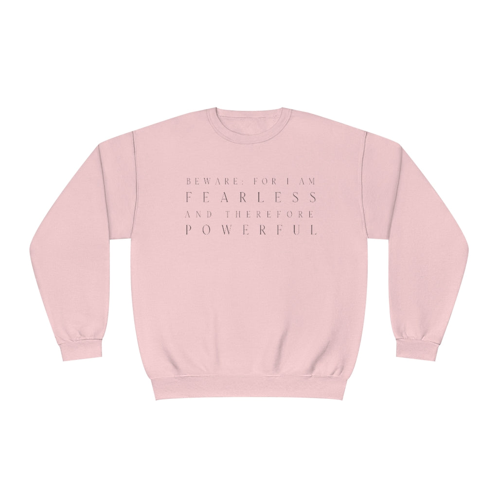 Frankenstein Fearless & Powerful Crewneck Sweatshirt