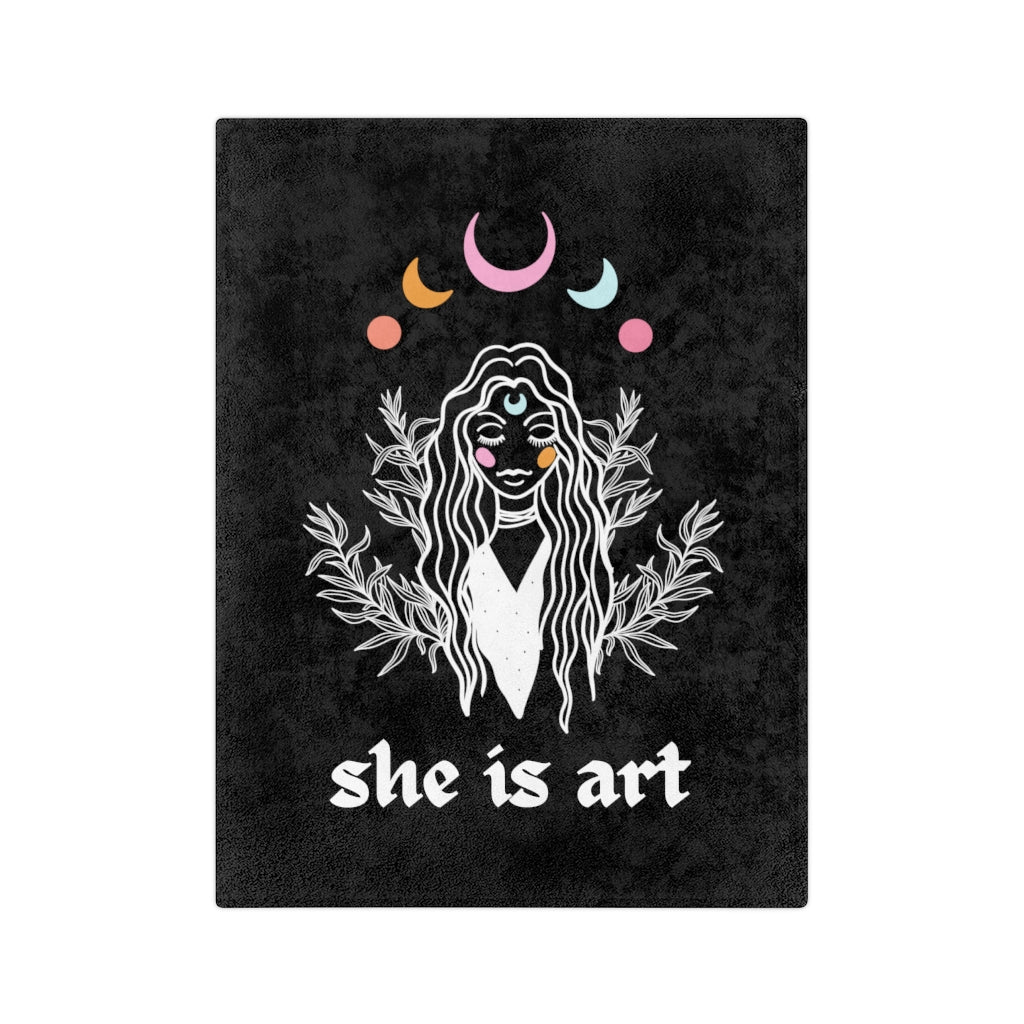 She is Art Blanket