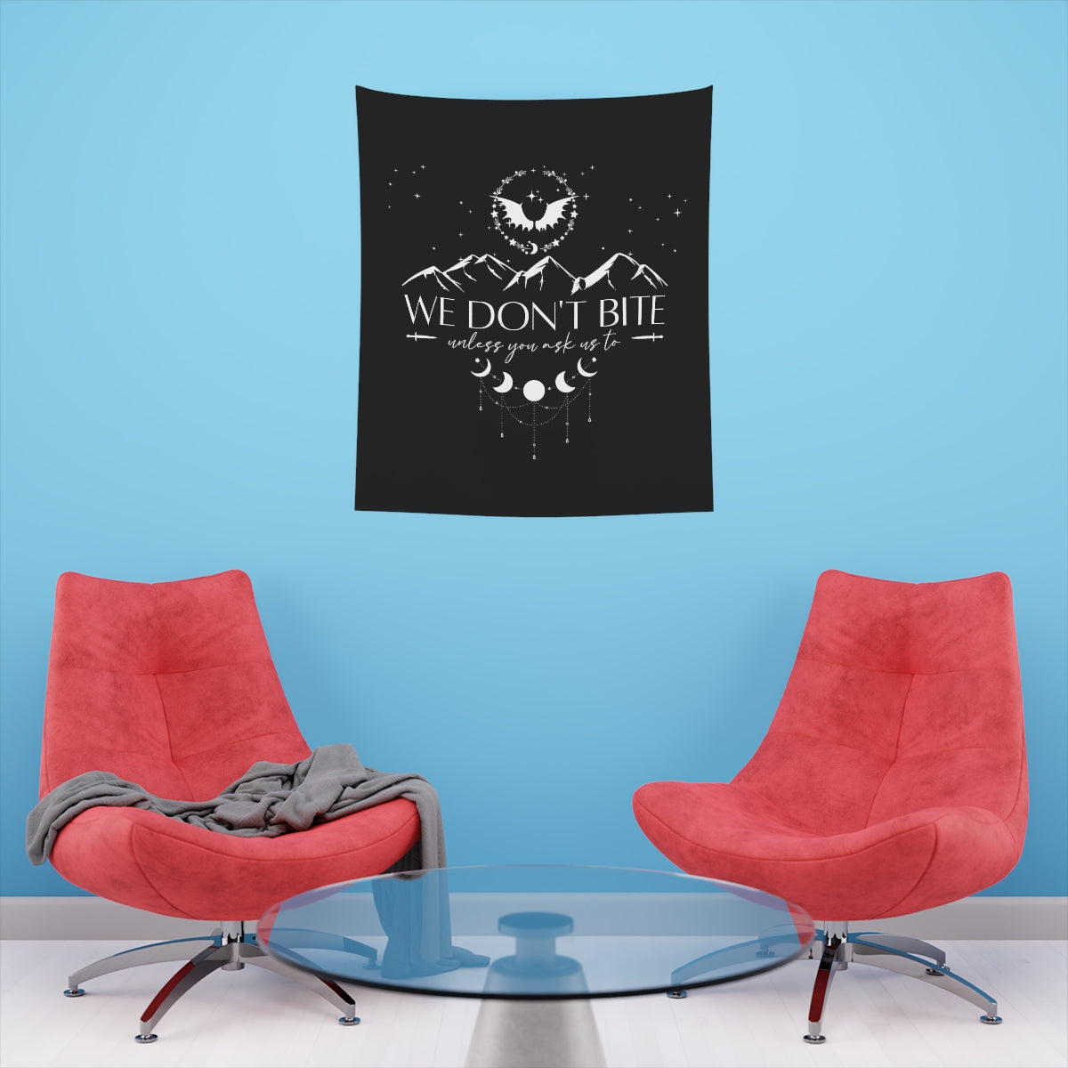 We Don't Bite ACOTAR Wall Tapestry
