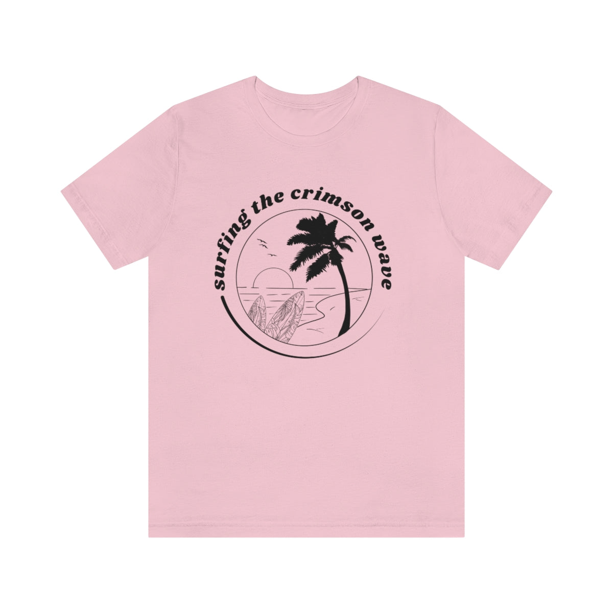 Crimson Wave Short Sleeve Tee