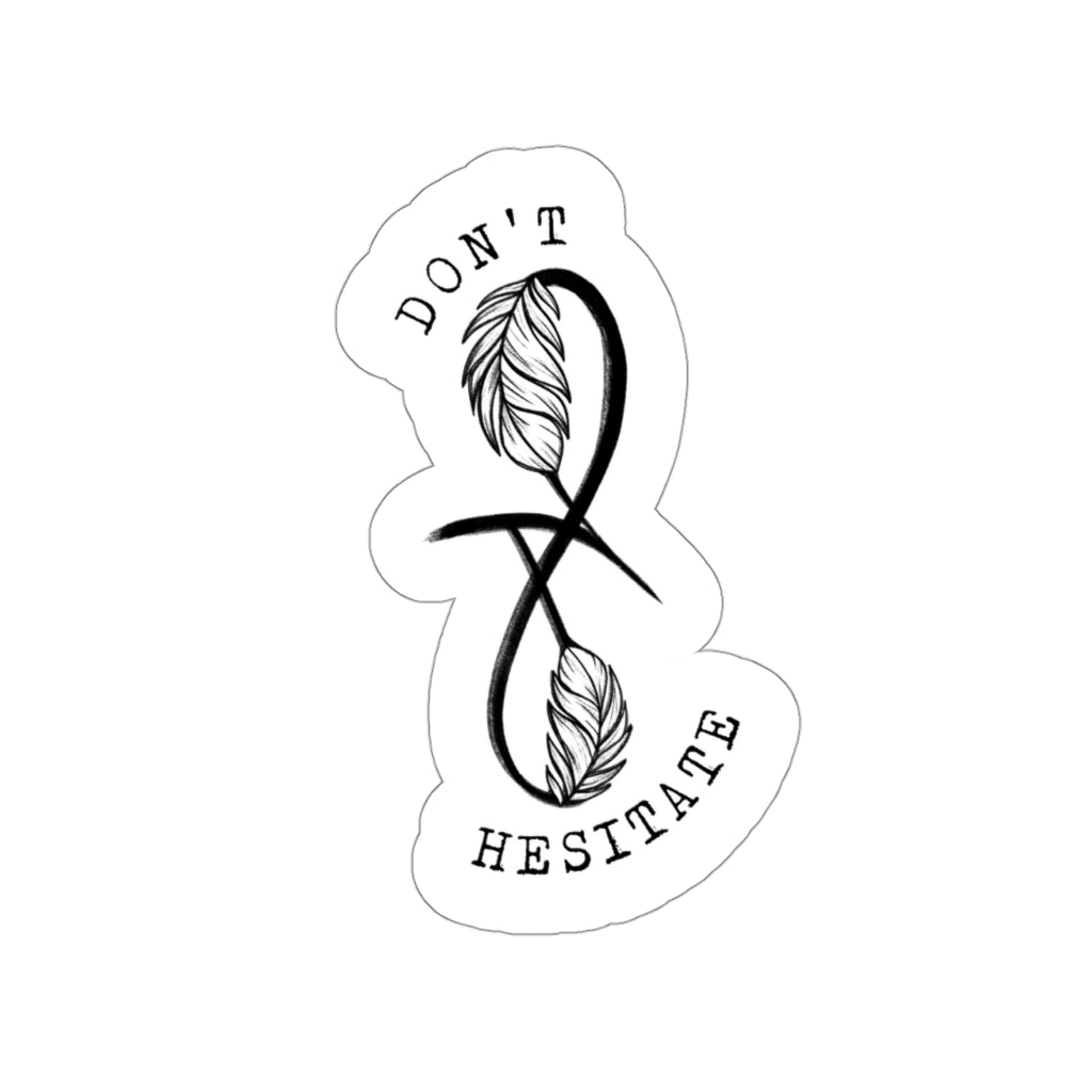 Don't Hesitate Bonding Scrypt Crown of Blood & Wings Stickers