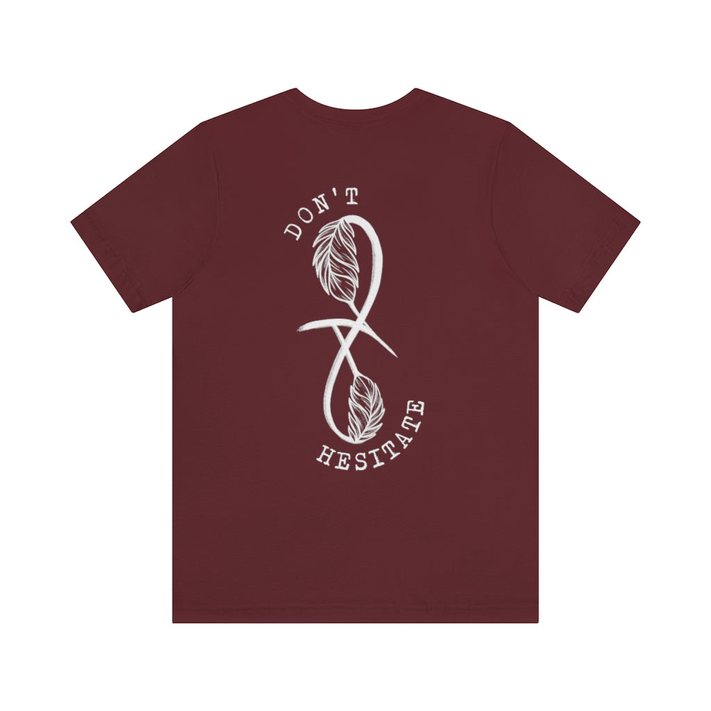Don't Hesitate Scrypt *CROWN of BLOOD & WINGS* Short Sleeve Tee