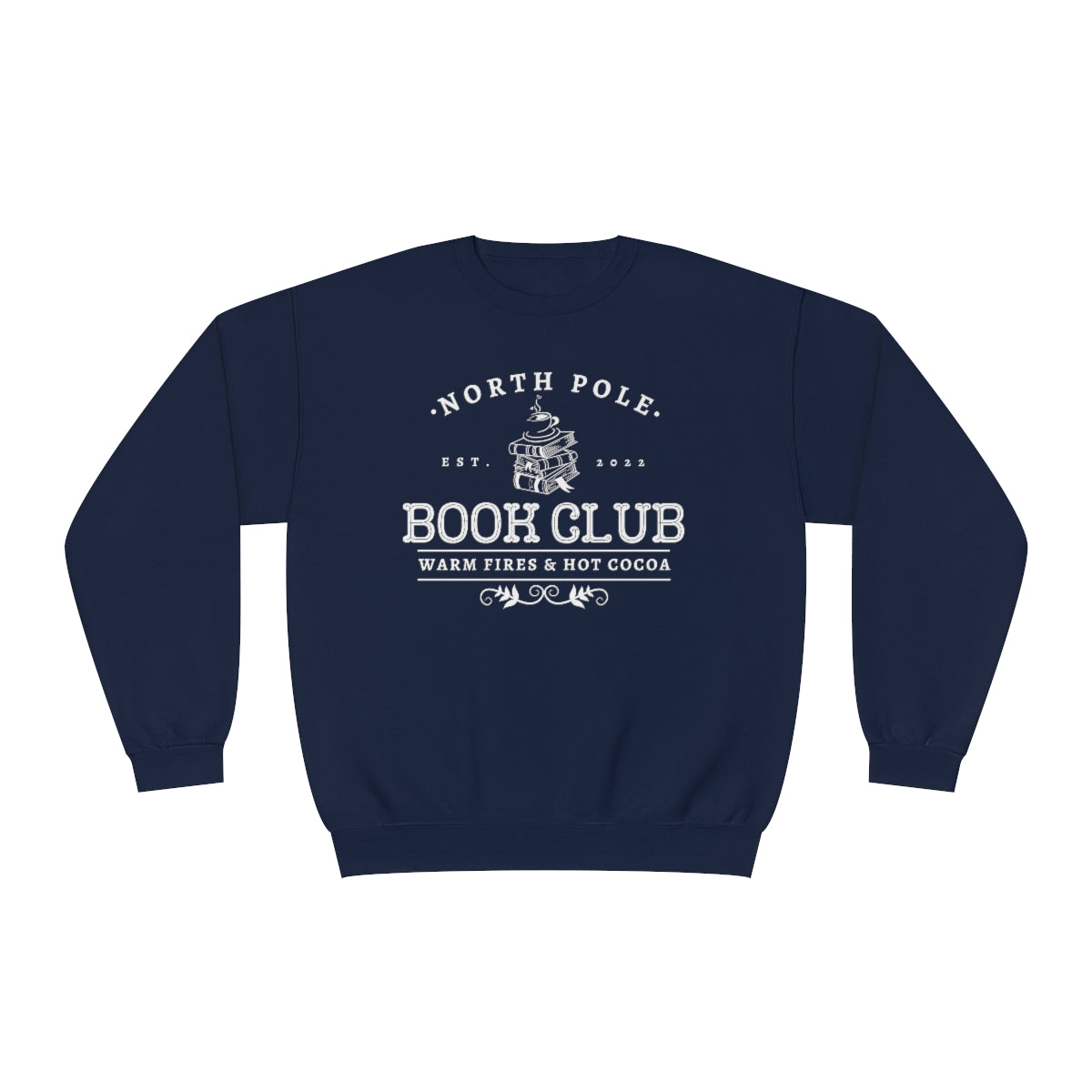 B&W North Pole Book Club Crewneck Sweatshirt